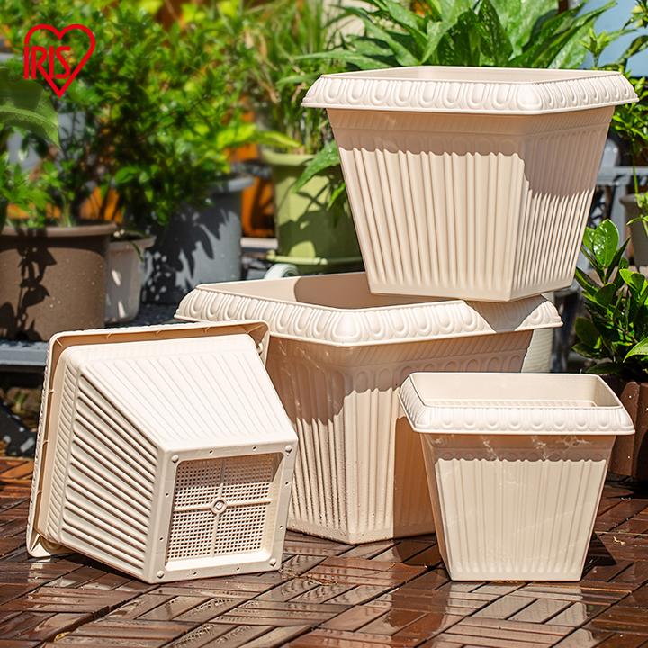 【达人】爱丽思方盆加厚种菜盆浮雕树脂陶花盆阳台蔬菜种植盆爱丽丝