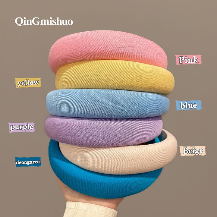 早春新款高颅顶彩虹色发箍女2024年网红头箍发气质百搭少女法式