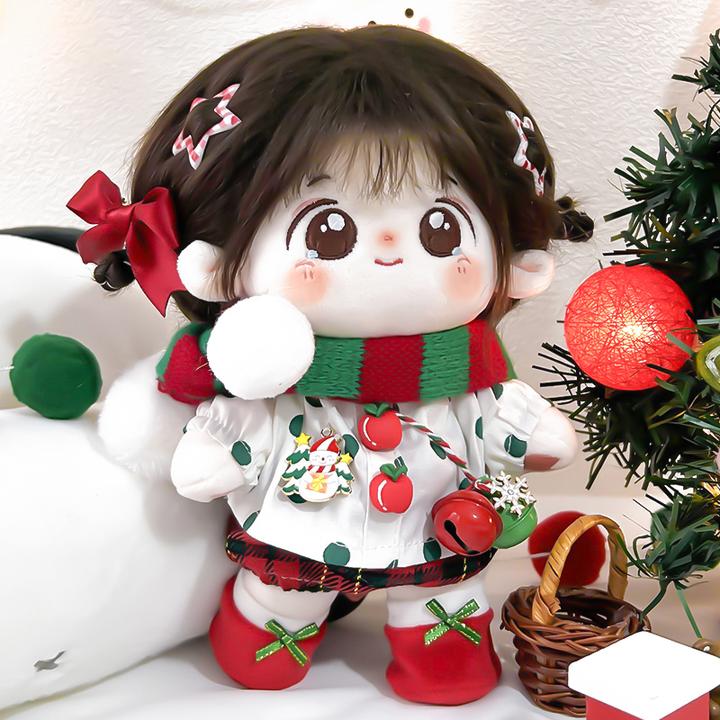 棉花娃娃可爱20cm女娃换装公仔玩具带衣服娃衣送女同学惊喜儿童节