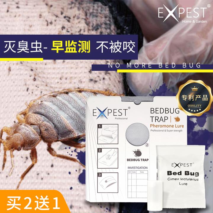 EXPEST臭虫粘板家用卧室床上臭虫诱捕器室内摆放耐用