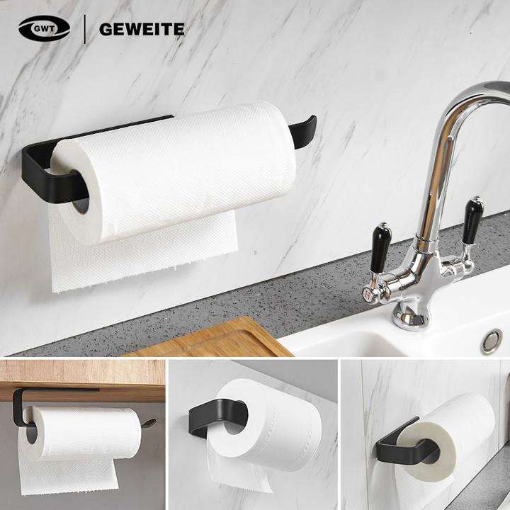 日系厨房纸巾架厨房用纸架壁挂式吸油用纸挂架卷纸杆收纳架免打孔