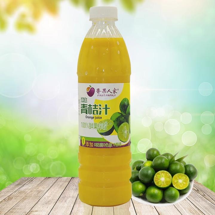 NFC鲜榨速冻青桔原汁奶茶咖啡餐饮专用960毫升瓶装整件优惠