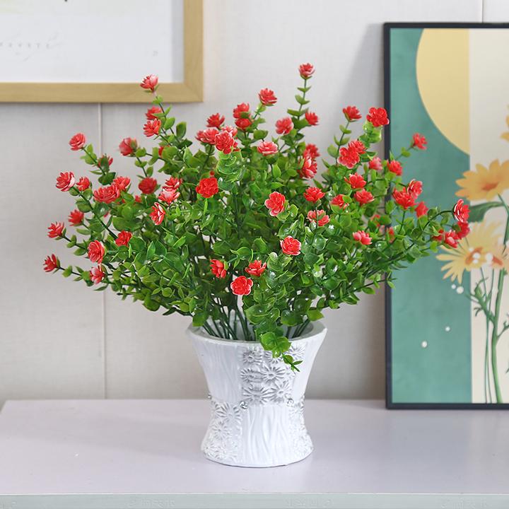 茉莉仿真花假花茶几餐桌花手工卧室简约风格清新塑料摆放造型