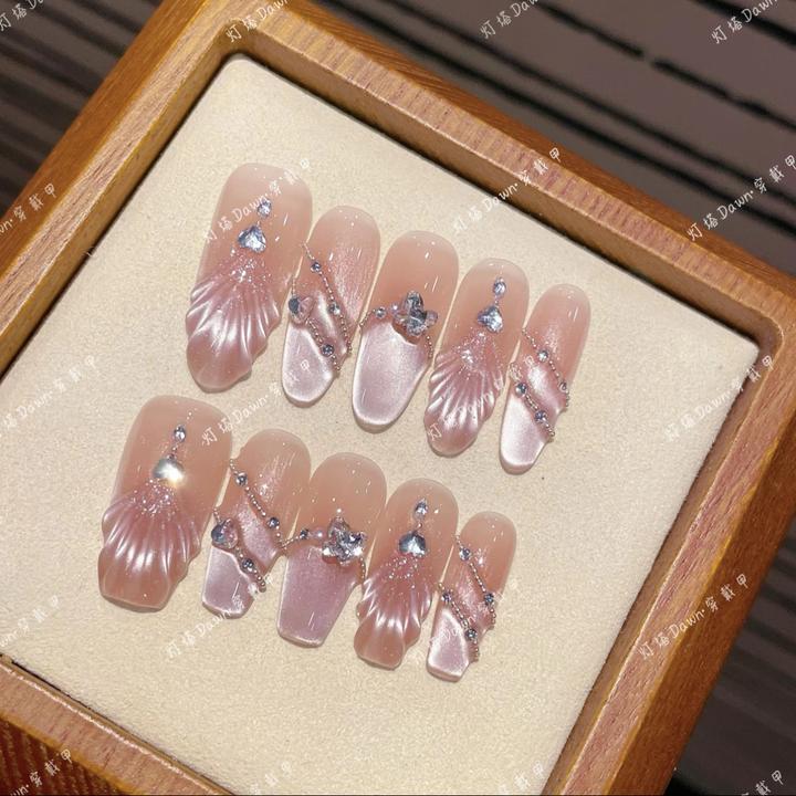 【美人如鱼】纯手工穿戴甲气质显白