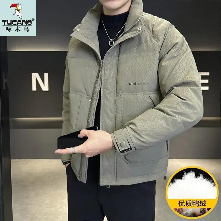 鸭绒外套男冬季2024新款正品加厚保暖防寒休闲夹克