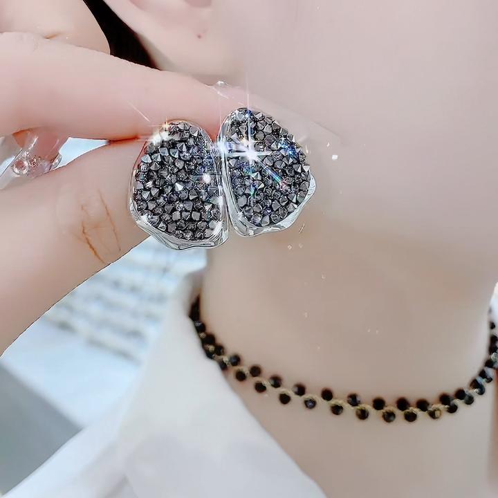 铜合金玻璃耳饰 628-韩系百搭个性精致小巧显白豆豆精致耳钉耳环