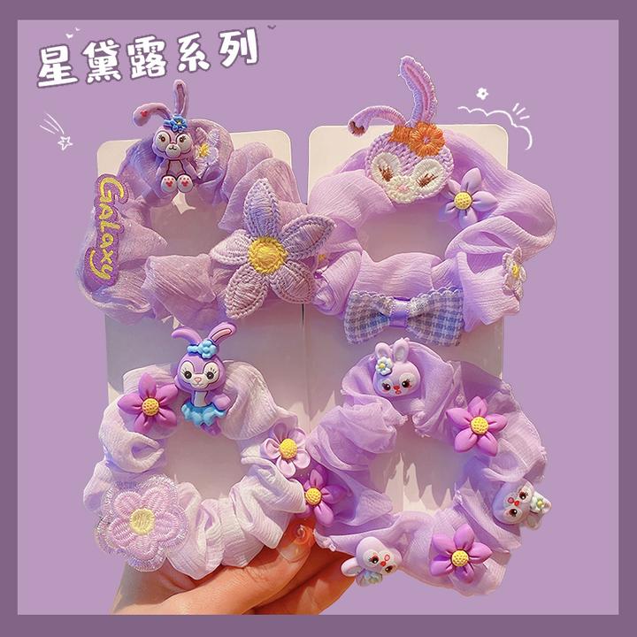 儿童发圈星黛露大肠发圈皮筋女孩不伤发丸子头头绳可爱马尾发饰