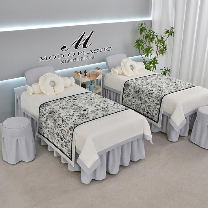 美容床罩四件套四季通用美容院美体减肥按摩理疗美容院床罩四件套