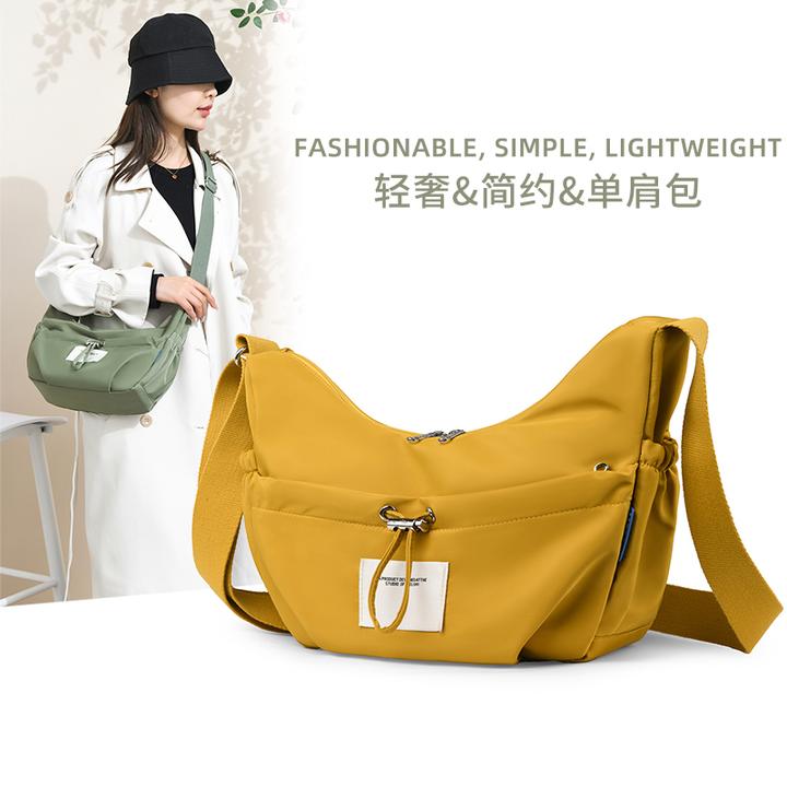 斜挎包女牛津布百搭小包包轻便通勤女士单肩包尼龙防水百搭妈妈包