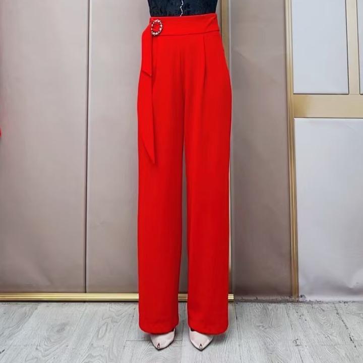 欢舞阁吉特巴摩登舞裤广场舞裤双人舞秋季弹力料女现代舞裤B0096
