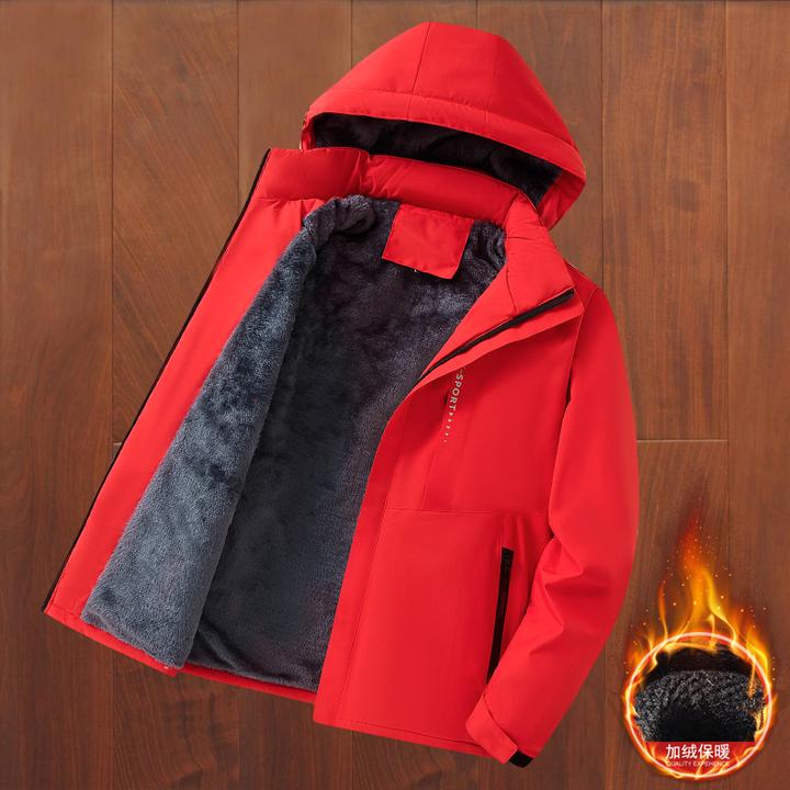 冬季冲锋衣男士加绒加厚棉衣户外防风保暖防寒服大码晋江棉服外套
