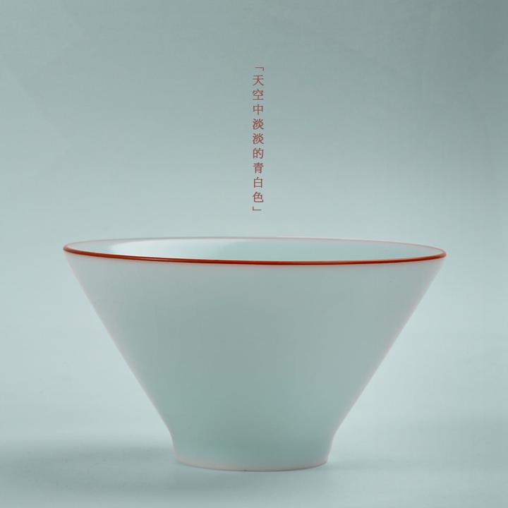 唐丰汝窑开片主人杯家用青瓷茶杯茶碗手绘陶瓷茶具主人品茗杯高端