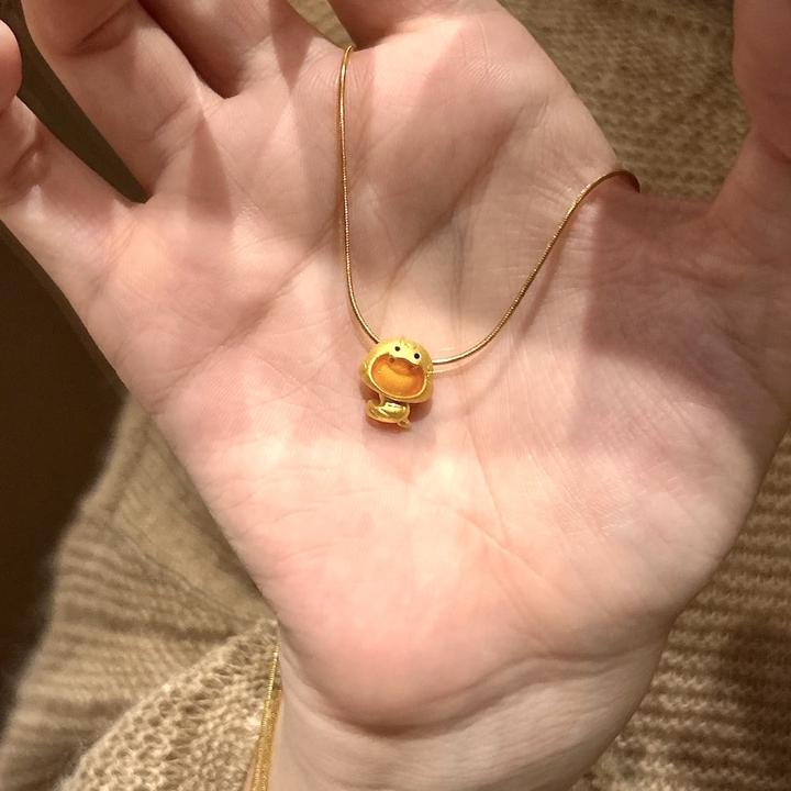 铜合金项链 金店同款吞金宝好运蛇宝宝项链气质小众甜美锁骨链女