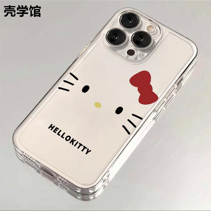 壳学馆简约凯蒂猫适用iphone15苹果14手机壳华为vivo小米oppo软套