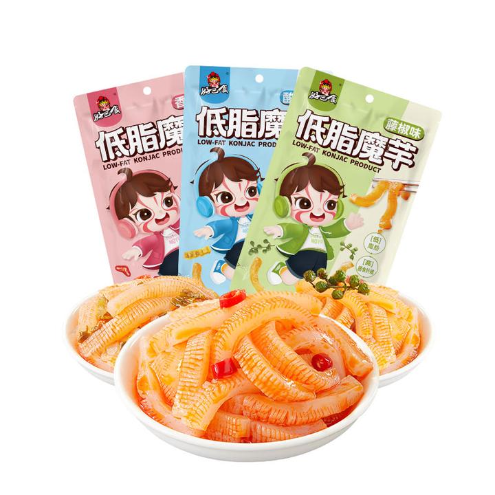 临期2026年3月底月好巴食低脂魔芋解馋休闲零食145g