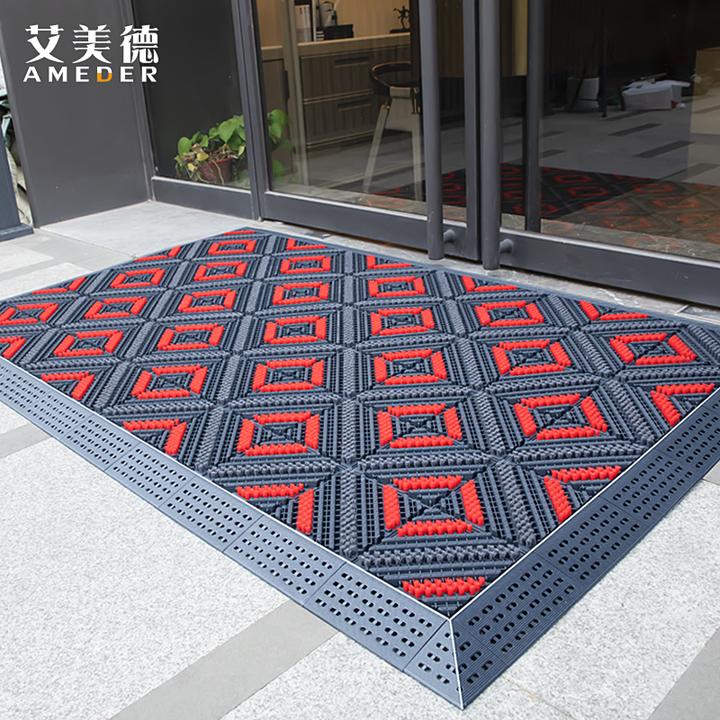 户外除尘疏水防晒地垫防滑进门脚垫雪天室外入户门垫门前迎宾地毯