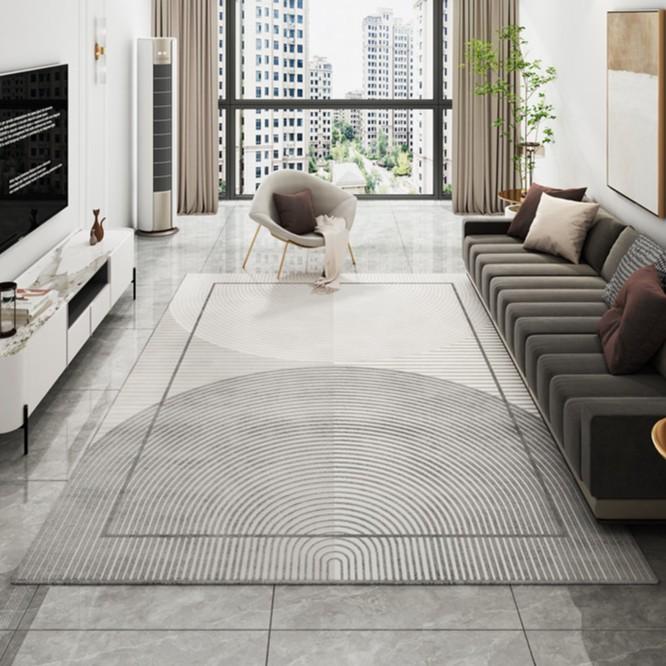 客厅卧室轻奢地毯现代简约床边飘窗防滑地垫网红家用风格阳台灰色