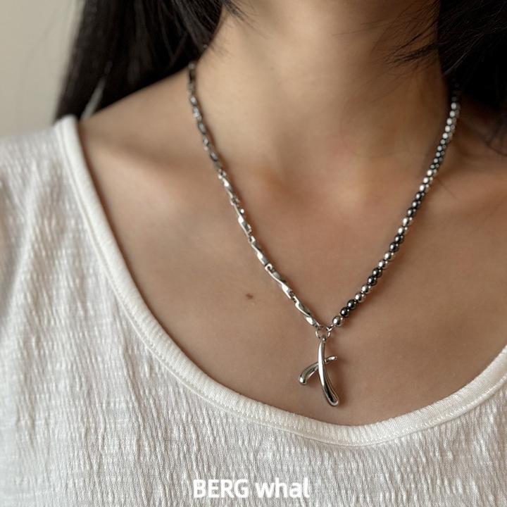 钛钢项链 小众原创男女中性冷淡风项链钛钢高级感拼接设计穿搭配