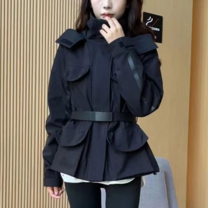2024春秋季新款气质冲锋衣外套女士时尚显瘦爆款长袖上衣洋气女装