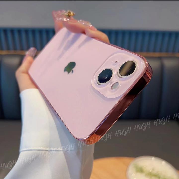 原机质感高级感冰粉色iPhone15promax壳全包苹果16保护套ins简约