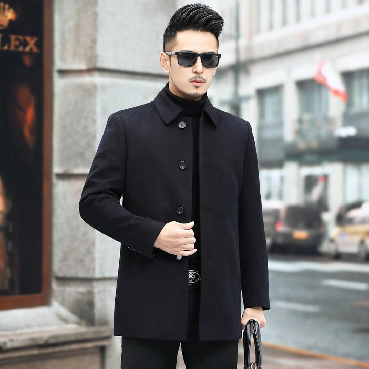 【工厂断码捡漏】编码001-050男士羊毛大衣厚款男装外套