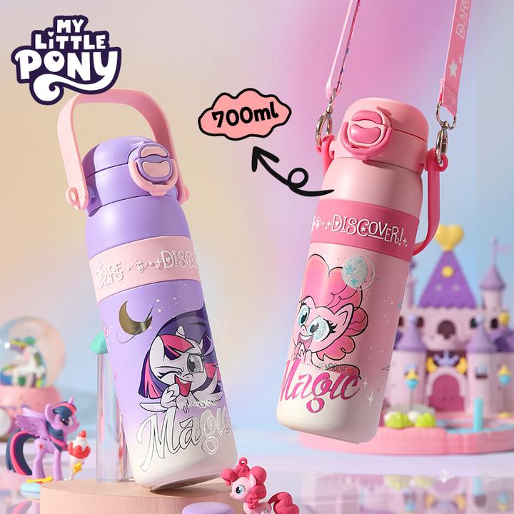 曙曦小马宝莉水杯大容量户外旅行壶高颜值女316L不锈钢水壶保温杯