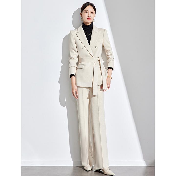高端加厚羊毛西装套装女2025秋冬新款爆款女西装外套大码女装洋气