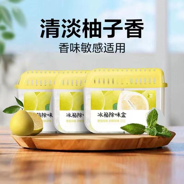 严选冰箱除味盒家用冰箱除异剂抑菌净化清新无毒祛味除臭消臭吸味