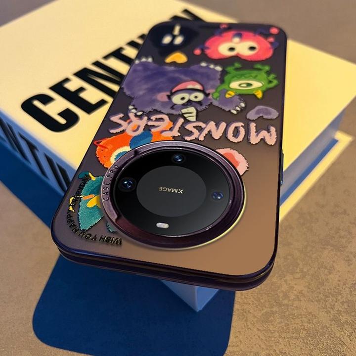 六只怪兽华为mate60手机壳趣味硅胶小众华为Mate50保无线可爱创意