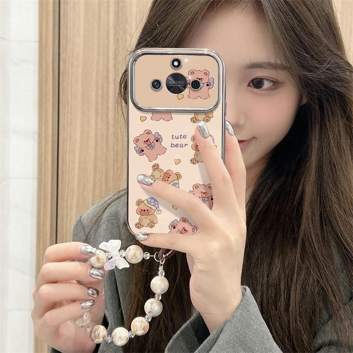 天使小熊荣耀x50i手机壳高端新款honorx40艺术感小众x30硅胶搞怪