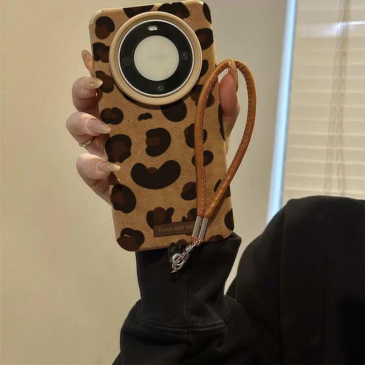 复古豹纹适用华为mate70pro手机壳高颜值HUAWEImate60女款50外壳