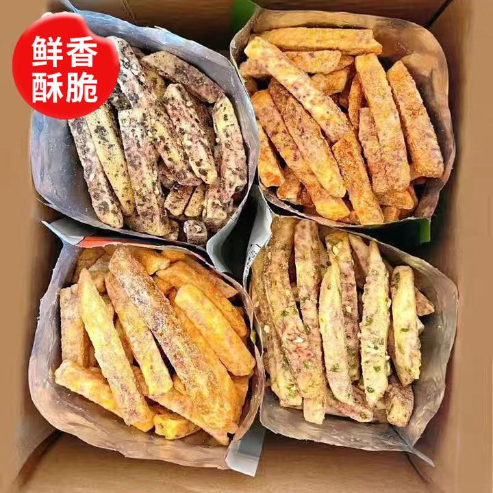 新荔浦芋头条250g蟹黄味香芋条香葱味办公室休闲吃货好吃酥脆茶点
