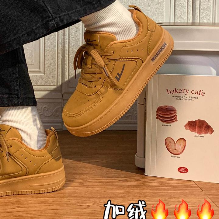 回力男女同款小麦色秋季新款原创休闲百搭时尚学生女鞋运动小板鞋