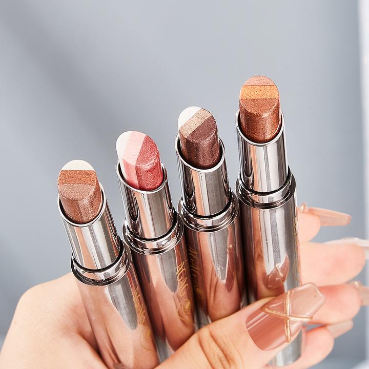 AGAG眼影棒三色一抹成型高光眼影珠光提亮细闪淡妆三合一不易掉色