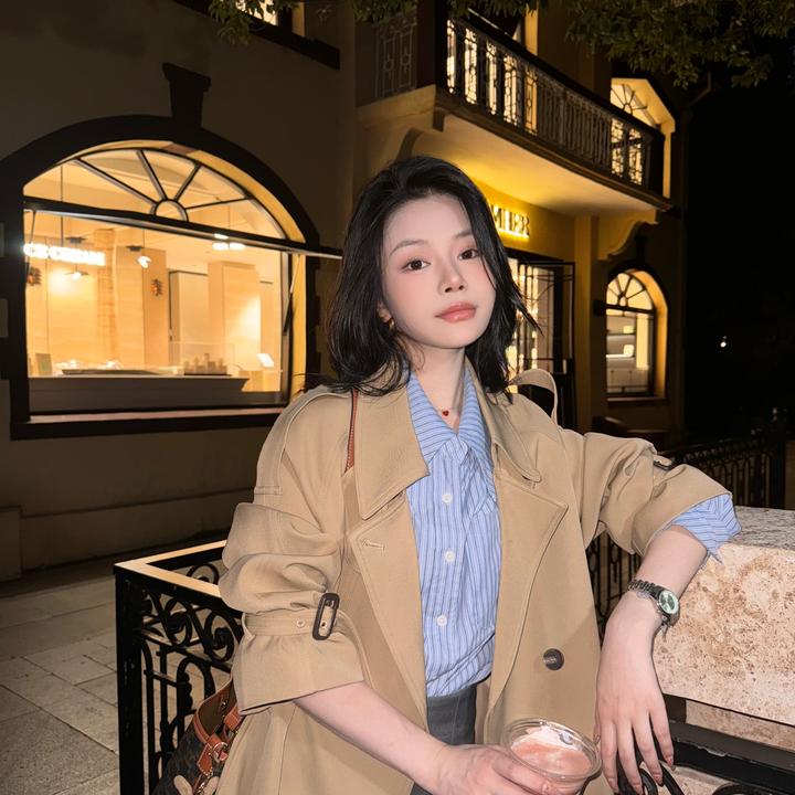 风衣女白鸭绒羽绒服新款保暖高级感宽松中长款过膝英伦风外套