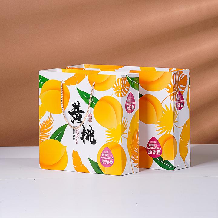 新款黄桃包装盒黄桃礼品盒电商快递版黄桃盒源头工厂纸盒定制