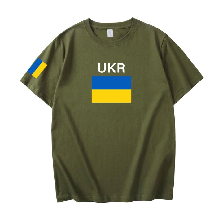U19乌克兰Ukraine短袖T恤男女印花上衣服纯棉宽松休闲半袖潮时尚