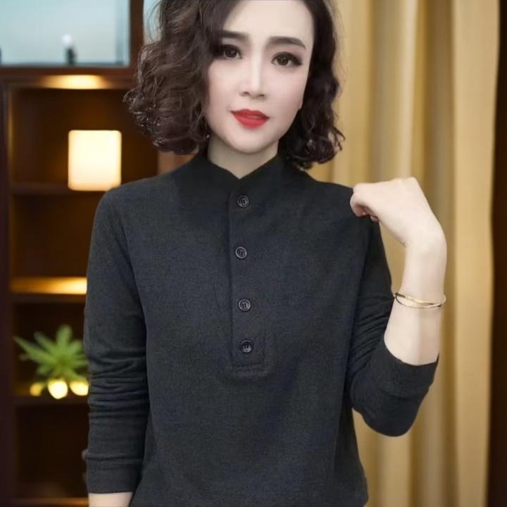 冬季最新款洋气女装爆款可外穿宽松遮肚减龄保暖女士内搭打底衫