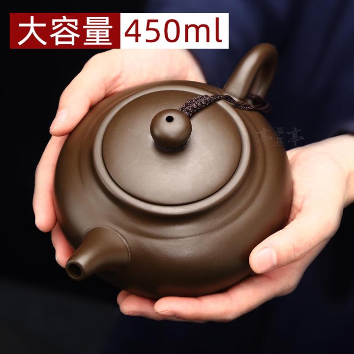 紫砂壶大容量茶壶紫泥泡茶壶球孔过滤大仿古功夫茶具家用泡花茶壶