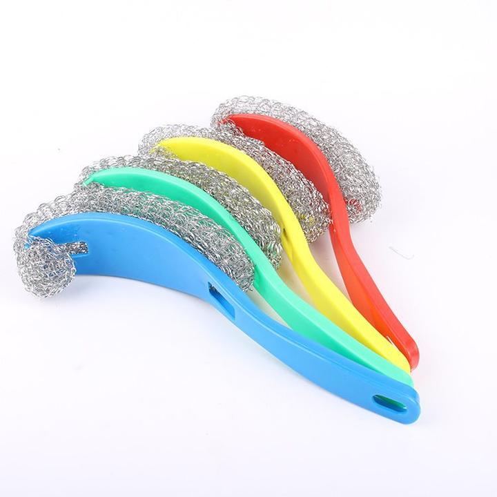 不易沾油洗锅刷子塑料小刷子清洁刷锅神器弯柄洗锅刷日用百货批发