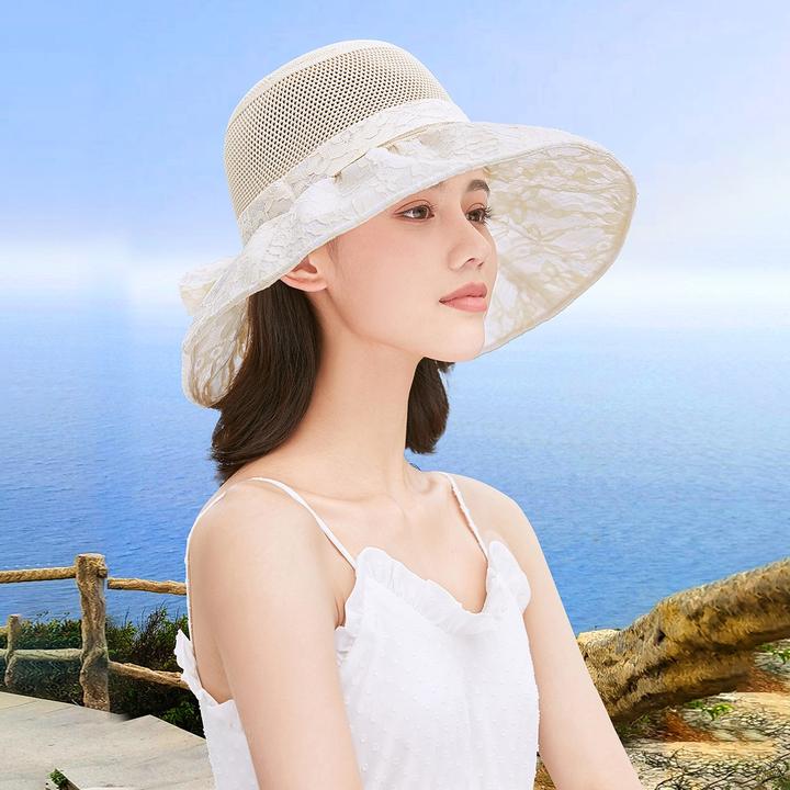 帽子女款太阳帽网红款防晒帽女士高档洋气帽子外出防晒遮阳帽
