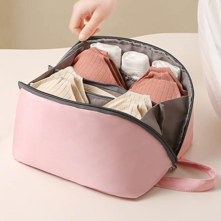 日本内衣收纳袋便携旅行内衣内裤袜子收纳包三合一大容量行李箱袋