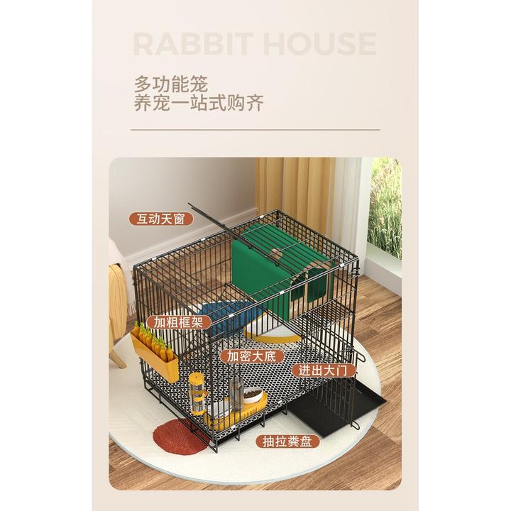 兔子笼子家用大号室内养兔专用自动清粪荷兰猪豚鼠笼宠物兔窝兔笼