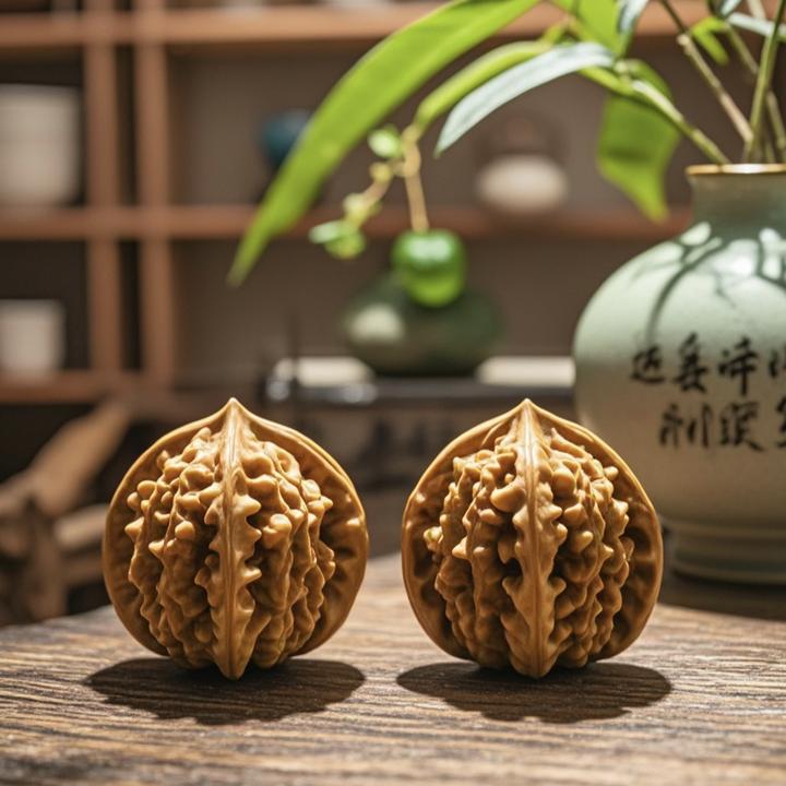 悦缘文玩铺麻核桃把件