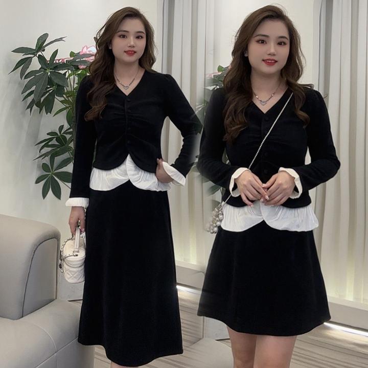 小香风秋天套装女装2024新款爆款洋气小个子微胖显瘦新款两件套