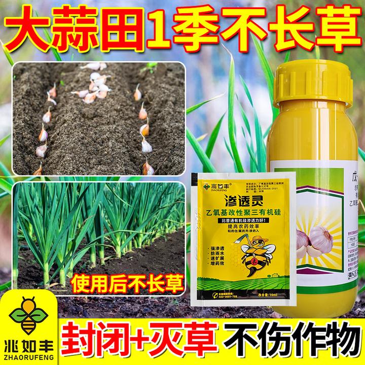 兆如丰大蒜田姜田苗前专用禾阔通用不伤作物一季无草有机质肥料