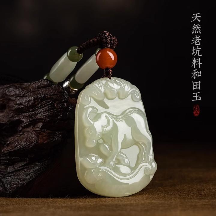 新疆和田玉十二生肖吊坠鼠牛虎兔龙蛇马羊猴鸡狗猪属相挂饰男女礼