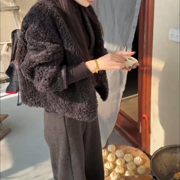 秋冬新款气质时尚洋气百搭外套裤子女装
