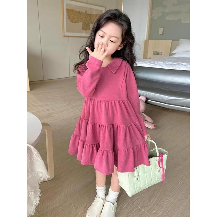巴拉巴拉云朵儿童连衣裙春秋季洋气小女孩公主裙宝宝时髦蛋糕裙女