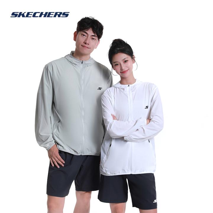 SKECHERS/斯凯奇运动情侣防晒衣夏季薄款户外感线户外运动外套